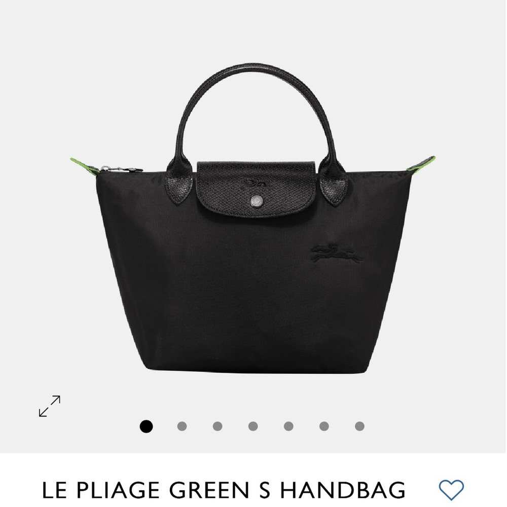 Longchamp Le Pliage Green Series Handbag in Black